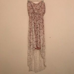 Nude HighLow Dress